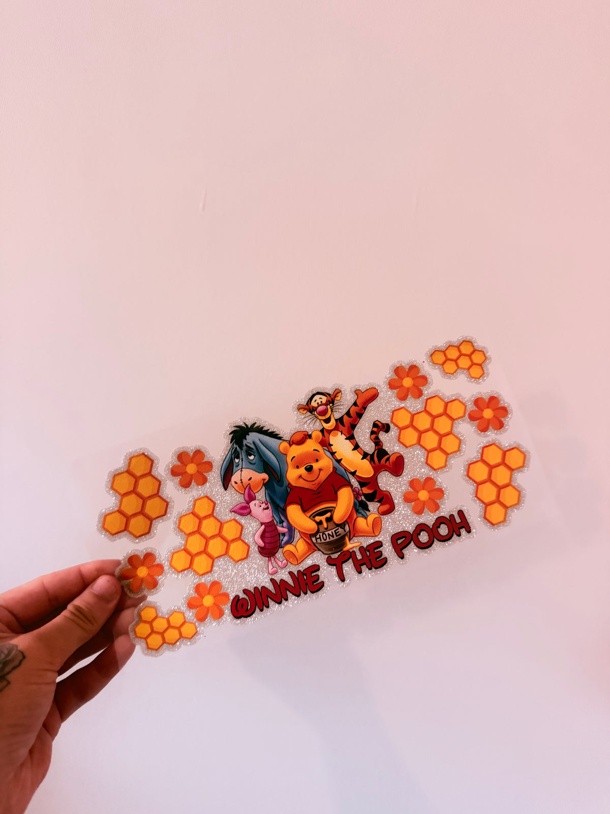 Winnie the poo glitter wrap